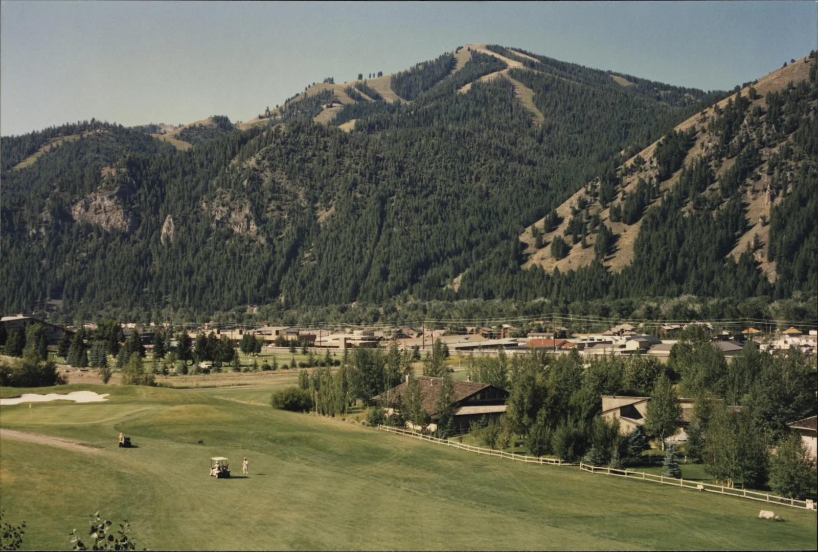 Hole 1 at Bigwood Golf Course in the mid-1980s